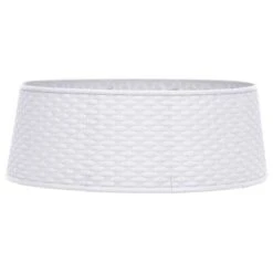 VidaXL Christmas Tree Skirt White Ø65x19.5 Cm