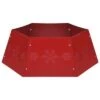 VidaXL Christmas Tree Skirt Red Ø68x25 Cm