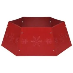 VidaXL Christmas Tree Skirt Red Ø68x25 Cm