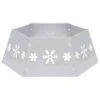 VidaXL Christmas Tree Skirt Silver And White Ø68x25 Cm