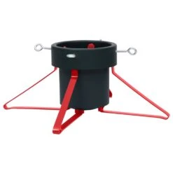 VidaXL Christmas Tree Stand Green And Red 46x46x19 Cm -VIDAXL DECOR SHOP image 2 331310 2