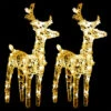 VidaXL Christmas Reindeers 2 Pcs Warm White 80 LEDs Acrylic -VIDAXL DECOR SHOP image 2 342678