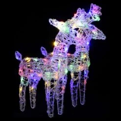 VidaXL Christmas Reindeers 2 Pcs Blue 80 LEDs Acrylic -VIDAXL DECOR SHOP image 2 342681 4