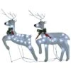 VidaXL Christmas Reindeers 2 Pcs White 40 LEDs -VIDAXL DECOR SHOP image 2 342685 2