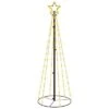 VidaXL Christmas Cone Tree Warm White 108 LEDs 70x180 Cm