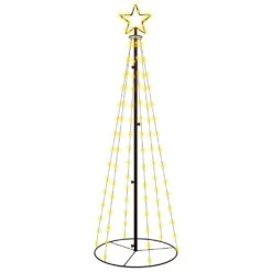 VidaXL Christmas Cone Tree Warm White 108 LEDs 70x180 Cm -VIDAXL DECOR SHOP image 2 343486 3