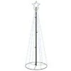 VidaXL Christmas Cone Tree Cold White 108 LEDs 70x180 Cm