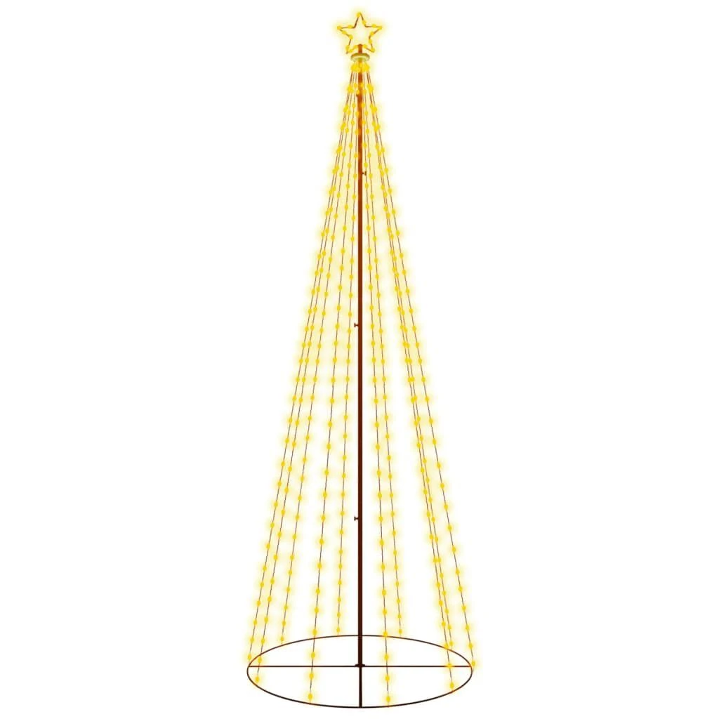 VidaXL Christmas Cone Tree Warm White 310 LEDs 100x300 Cm 13 VidaXL Christmas Cone Tree Warm White 310 LEDs 100x300 Cm - Image 11