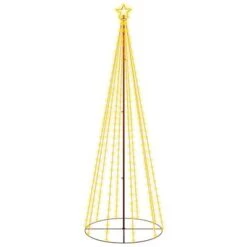 VidaXL Christmas Cone Tree Warm White 310 LEDs 100x300 Cm