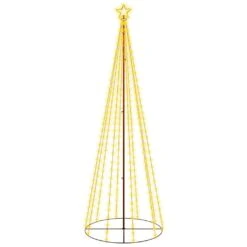 VidaXL Christmas Cone Tree Cold White 310 LEDs 100x300 Cm -VIDAXL DECOR SHOP image 2 343490 4
