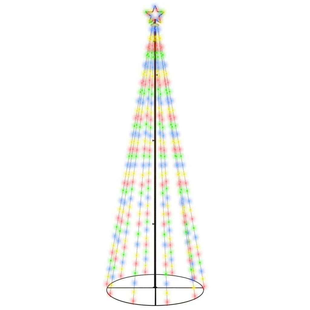 VidaXL Christmas Cone Tree Warm White 310 LEDs 100x300 Cm 15 VidaXL Christmas Cone Tree Warm White 310 LEDs 100x300 Cm - Image 13