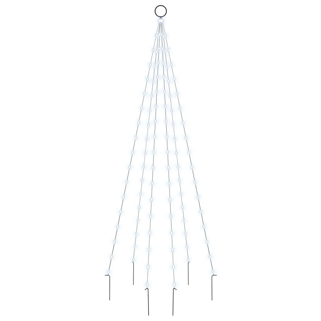 VidaXL Christmas Tree On Flagpole Cold White 108 LEDs 180 Cm 15 VidaXL Christmas Tree On Flagpole Cold White 108 LEDs 180 Cm - Image 13