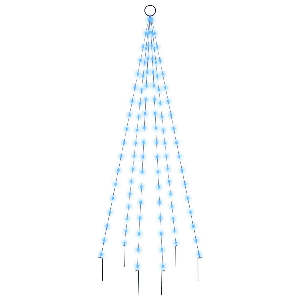 VidaXL Christmas Tree On Flagpole Cold White 108 LEDs 180 Cm 16 VidaXL Christmas Tree On Flagpole Cold White 108 LEDs 180 Cm - Image 14