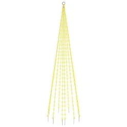 VidaXL Christmas Tree On Flagpole Blue 310 LEDs 300 Cm -VIDAXL DECOR SHOP image 2 343522 2