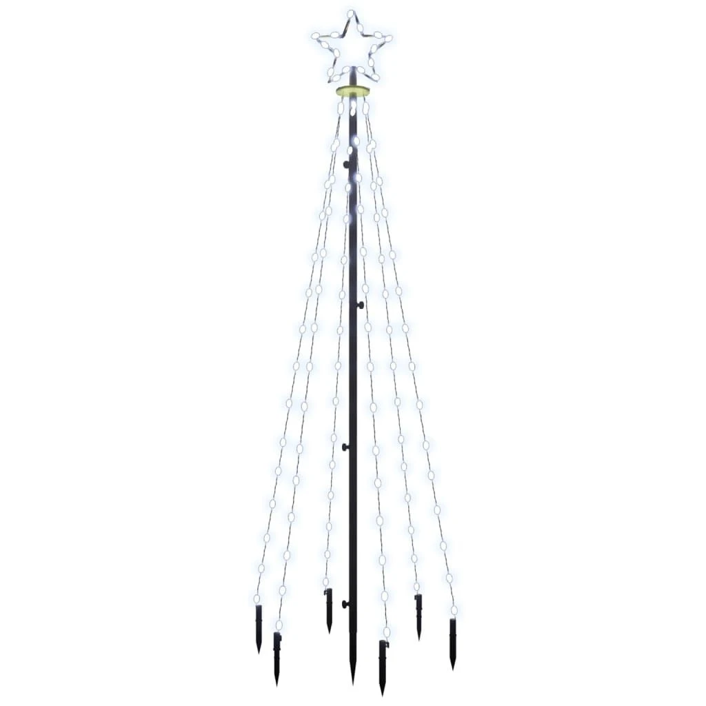 VidaXL Christmas Tree With Spike Cold White 108 LEDs 180 Cm 14 VidaXL Christmas Tree With Spike Cold White 108 LEDs 180 Cm - Image 12