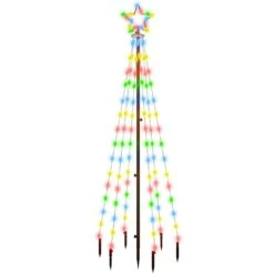 VidaXL Christmas Tree With Spike Colourful 108 LEDs 180 Cm -VIDAXL DECOR SHOP image 2 343552 4
