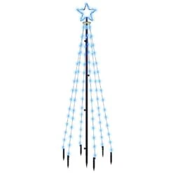 VidaXL Christmas Tree With Spike Warm White 108 LEDs 180 Cm -VIDAXL DECOR SHOP image 2 343553 1