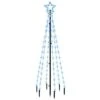 VidaXL Christmas Tree With Spike Blue 108 LEDs 180 Cm