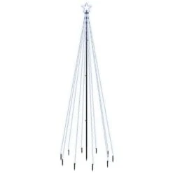 VidaXL Christmas Tree With Spike Cold White 310 LEDs 300 Cm