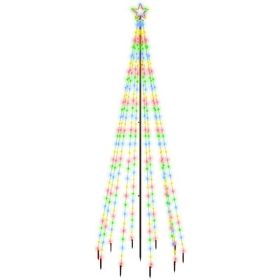 VidaXL Christmas Tree With Spike Colourful 310 LEDs 300 Cm 3 VidaXL Christmas Tree With Spike Colourful 310 LEDs 300 Cm