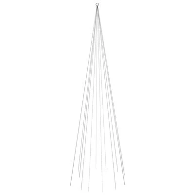 VidaXL Christmas Tree On Flagpole Warm White 732 LEDs 500 Cm 3 VidaXL Christmas Tree On Flagpole Warm White 732 LEDs 500 Cm