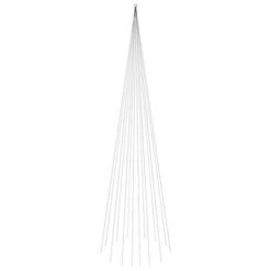 VidaXL Christmas Tree On Flagpole Warm White 1134 LEDs 800 Cm