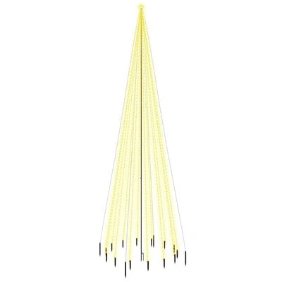 VidaXL Christmas Tree With Spike Warm White 1134 LEDs 800 Cm 3 VidaXL Christmas Tree With Spike Warm White 1134 LEDs 800 Cm