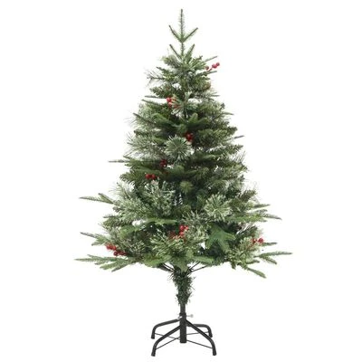 VidaXL Christmas Tree With LEDs&Pine Cones Green 150 Cm PVC&PE 4 VidaXL Christmas Tree With LEDs&Pine Cones Green 150 Cm PVC&PE - Image 2