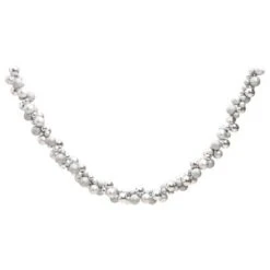 VidaXL Christmas Balls Garland Silver 175 Cm Polystyrene