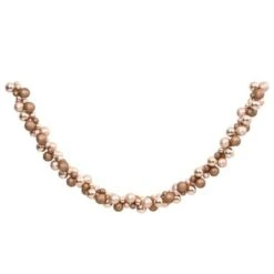 VidaXL Christmas Balls Garland Rose Gold 175 Cm Polystyrene