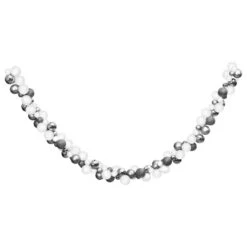 VidaXL Christmas Balls Garland White And Grey 175 Cm Polystyrene -VIDAXL DECOR SHOP image 2 356135 4
