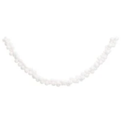 VidaXL Christmas Balls Garland White 175 Cm Polystyrene