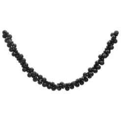 VidaXL Christmas Balls Garland Black 175 Cm Polystyrene