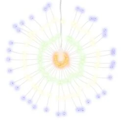 VidaXL Christmas Starburst Light 140 LEDs Multicolour 17 Cm