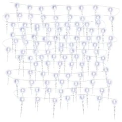 VidaXL Christmas Icicle Light 200 LEDs Cold White 20 M Acrylic PVC 20 VidaXL Christmas Icicle Light 200 LEDs Cold White 20 M Acrylic PVC -VIDAXL DECOR SHOP image 2 356228 2