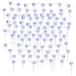 VidaXL Christmas Icicle Light 200 LEDs Blue 20 M Acrylic PVC