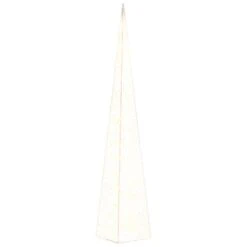 VidaXL Christmas Light Cone 60 LEDs Warm White 120 Cm Acrylic -VIDAXL DECOR SHOP image 2 356283 1