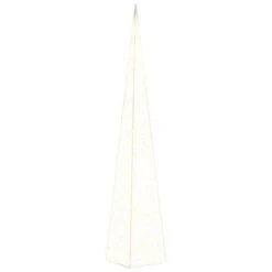 VidaXL Christmas Light Cone 60 LEDs Warm White 120 Cm Acrylic