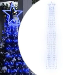 VidaXL Christmas Tree Light 320 LEDs Blue 375 Cm -VIDAXL DECOR SHOP image 2 356925 2