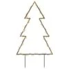 VidaXL Christmas Light Decoration With Spikes Tree 115 LEDs 90 Cm