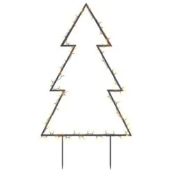 VidaXL Christmas Light Decoration With Spikes Tree 80 LEDs 60 Cm