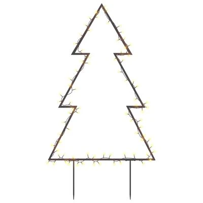 VidaXL Christmas Light Decoration With Spikes Tree 80 LEDs 60 Cm 3 VidaXL Christmas Light Decoration With Spikes Tree 80 LEDs 60 Cm