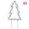 VidaXL Christmas Light Decorations With Spikes 3 Pcs Tree 50 LEDs 30 Cm 1 VidaXL Christmas Light Decorations With Spikes 3 Pcs Tree 50 LEDs 30 Cm -VIDAXL DECOR SHOP image 2 357720