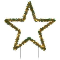 VidaXL Christmas Light Decoration With Spikes Star 115 LEDs 85 Cm