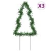 VidaXL Christmas Light Decorations With Spikes 3 Pcs Tree 50 LEDs 30 Cm -VIDAXL DECOR SHOP image 2 357729