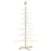 VidaXL Wooden Christmas Tree For Decoration 125 Cm Solid Wood Pine -VIDAXL DECOR SHOP image 2 357989