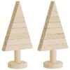 VidaXL Wooden Christmas Trees For Decoration 2 Pcs 30 Cm Solid Wood Pine -VIDAXL DECOR SHOP image 2 357992