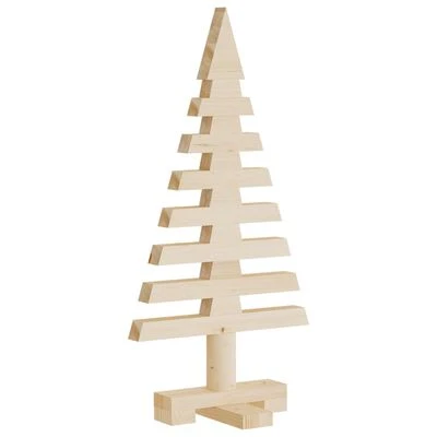 VidaXL Wooden Christmas Tree For Decoration 60 Cm Solid Wood Pine 3 VidaXL Wooden Christmas Tree For Decoration 60 Cm Solid Wood Pine