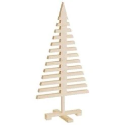 VidaXL Wooden Christmas Tree For Decoration 90 Cm Solid Wood Pine
