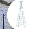 VidaXL Christmas Tree Light With Spikes 220 LEDs Blue 180 Cm -VIDAXL DECOR SHOP image 2 358103 3